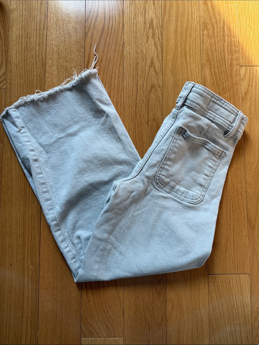 Zara Light Gray Denim Jeans